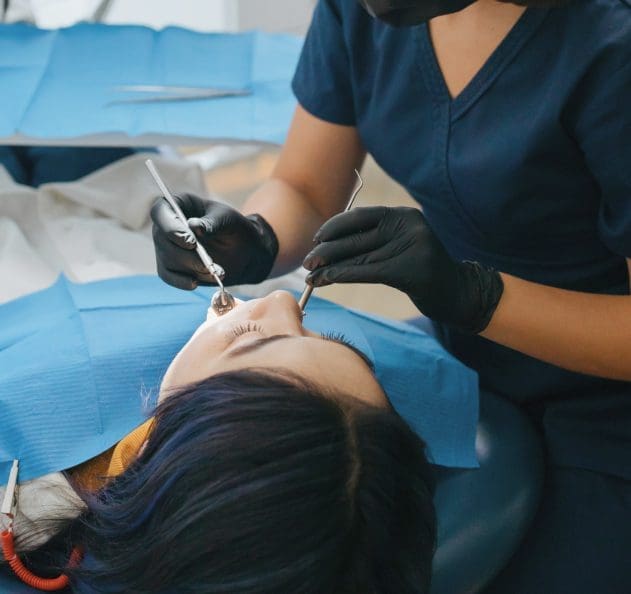 Patient Undergoing a Dental Check-Up at Ipswich Family Dental in QLD